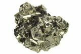Octahedral Pyrite Crystal Cluster with Sphalerite - Peru #173507-1
